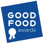 Good Food Award logo for award-winning Little Apple Treats vinegars, shrubs, caramels, and apple balsamic vinegar