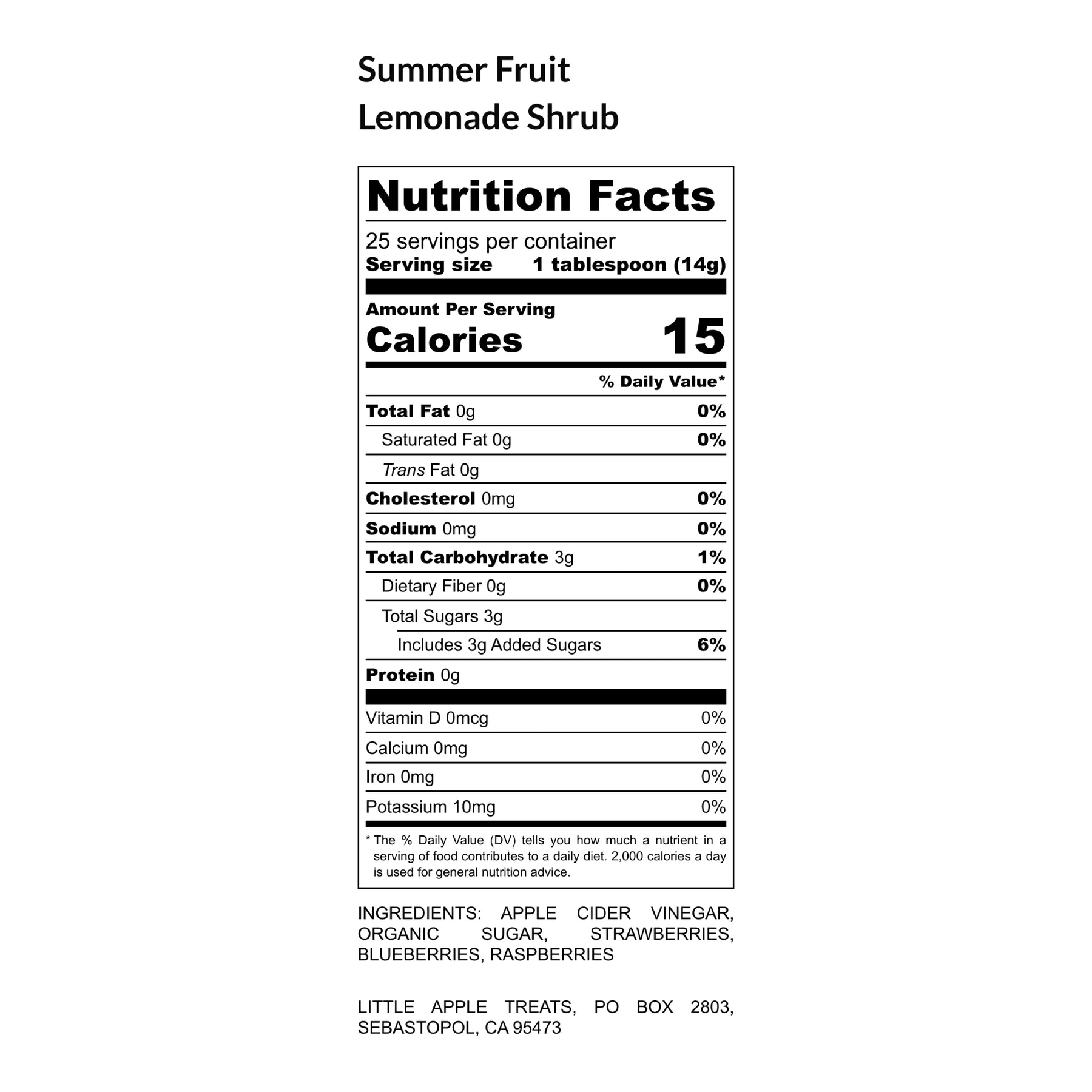 Summer Fruits Shrub