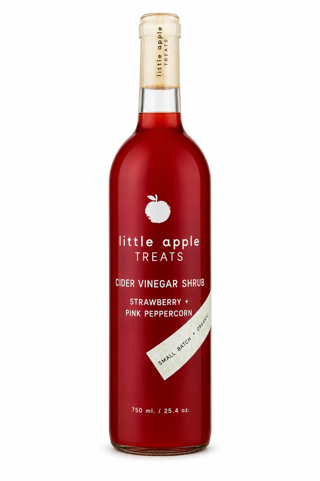 Strawberry + Pink Peppercorn Shrub — Estate Bottle