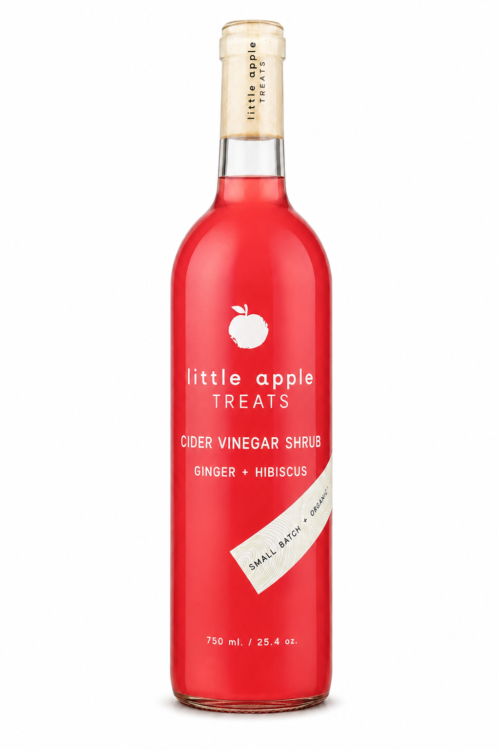 Ginger + Hibiscus Shrub—Estate Bottle