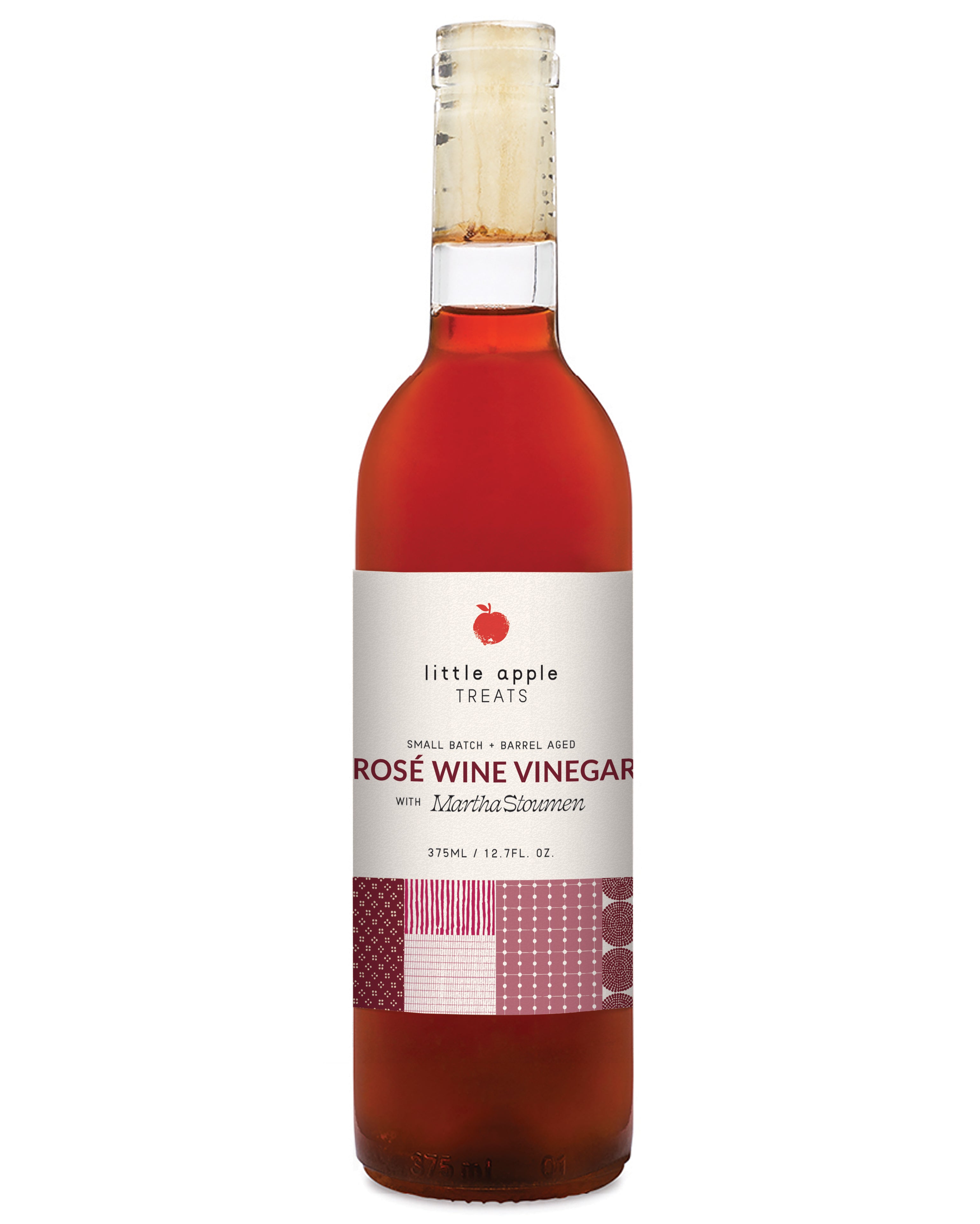 Little Apple Treats x Martha Stoumen rosé wine vinegar from natural wine, barrel-aged with Orleans method