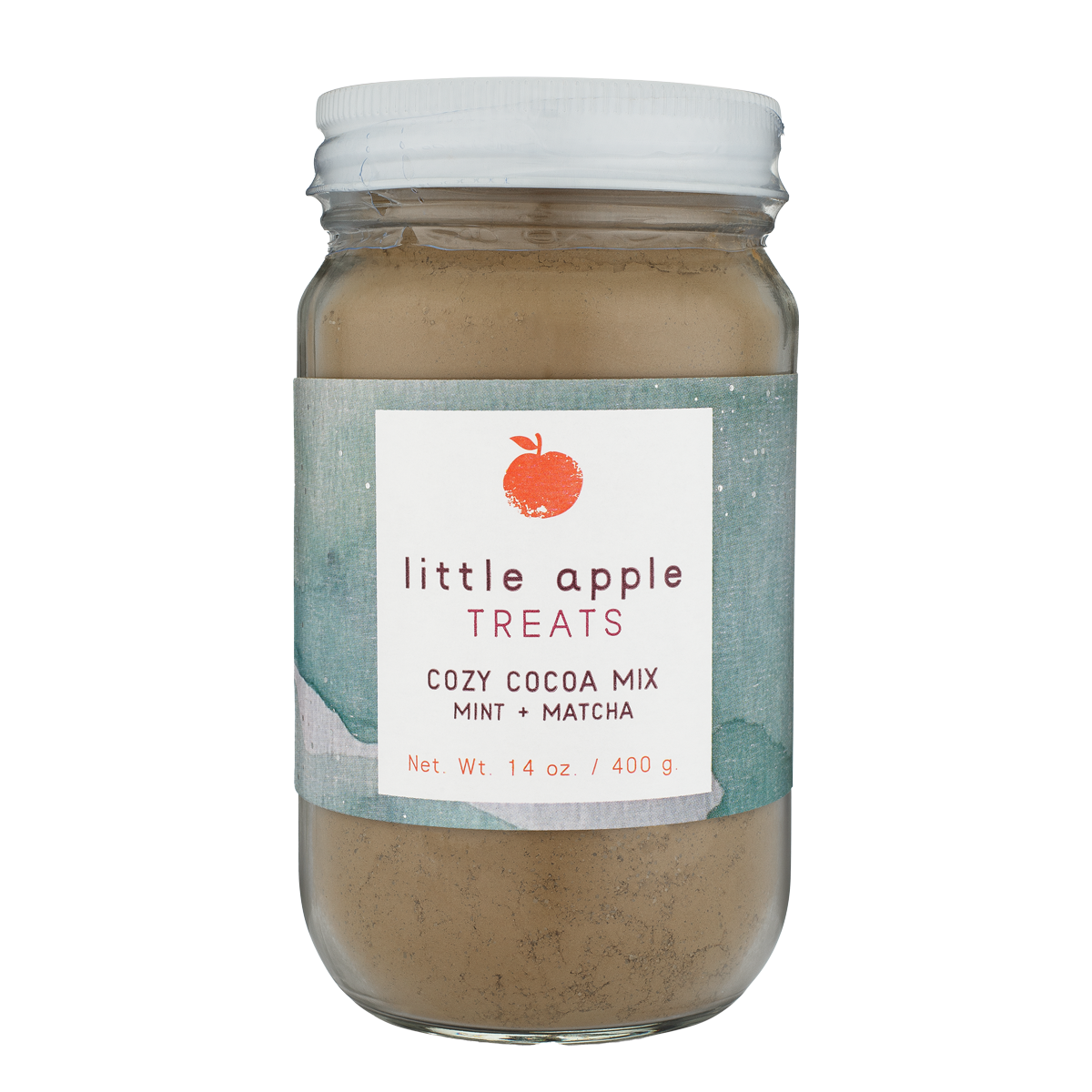 Cozy Cocoa Mix: Mint + Matcha-Mulling (tea) and Cocoa-Little Apple Treats