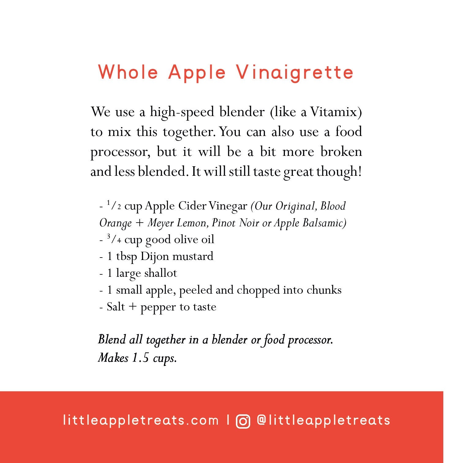 Super-Fan Size Wildfire Apple Cider Vinegar-Little Apple Treats